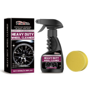 Fast-acting car rim cleaner for deep decontamination of brake dust and grime