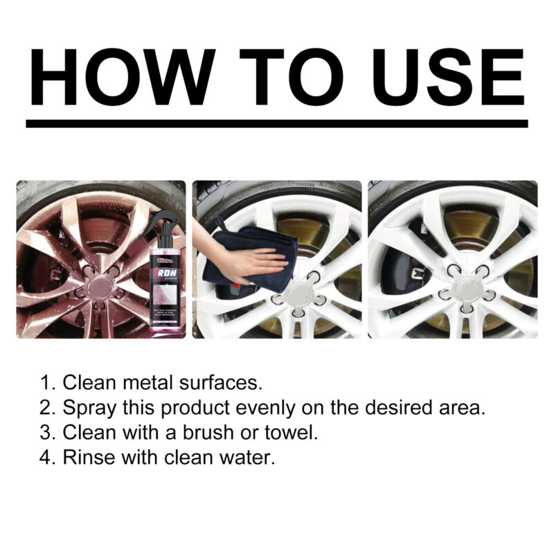 Fast-Acting Car Rust Remover & Protective Cleaner – Multi-Purpose, Surface-Safe - Image 6
