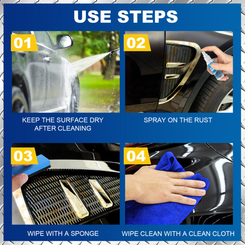 Fast-Acting Car Rust Remover Spray – Protective Formula, Surface-Safe Cleaner - Image 5