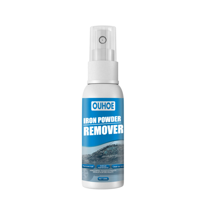 Fast-acting car rust remover spray with protective formula for auto rust cleaning