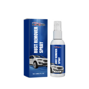 Fast-acting car rust remover spray for quick rust removal on metal surfaces