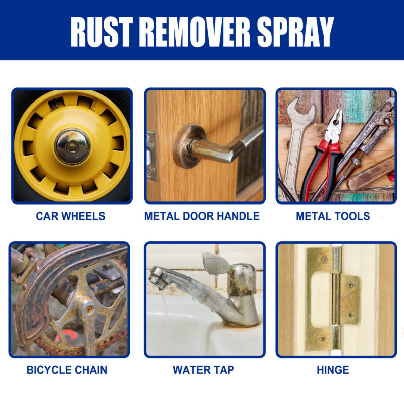 Fast-Acting Car Rust Remover Spray – Rust Removal & Protective Formula, Surface-Safe - Image 3