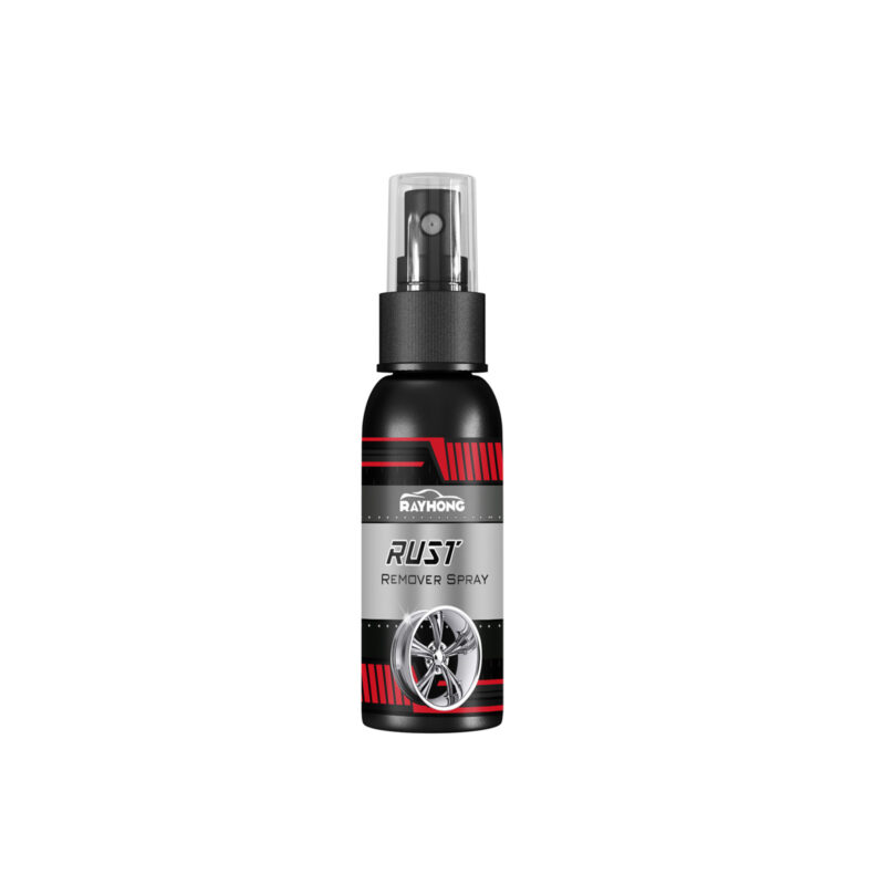 Fast-acting car rust remover quickly eliminates rust from car surfaces