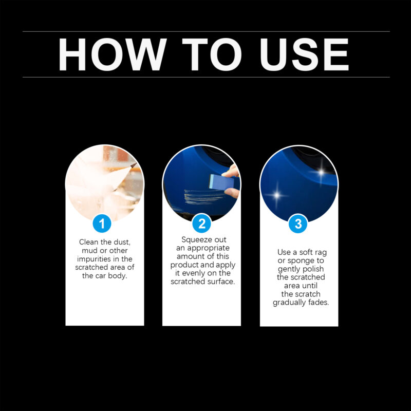 Fast-Acting Car Scratch Remover Cream – Paint Refurbishment, Safe Surface Care - Image 5