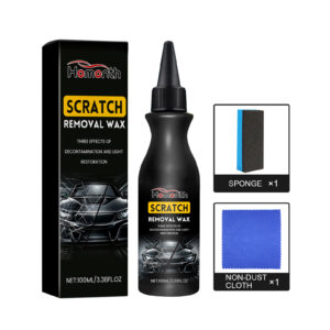 Fast-acting car scratch remover for effective paint repair