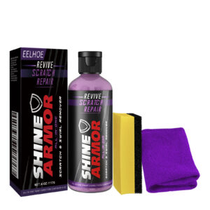 Fast-acting car scratch remover liquid for quick surface repair
