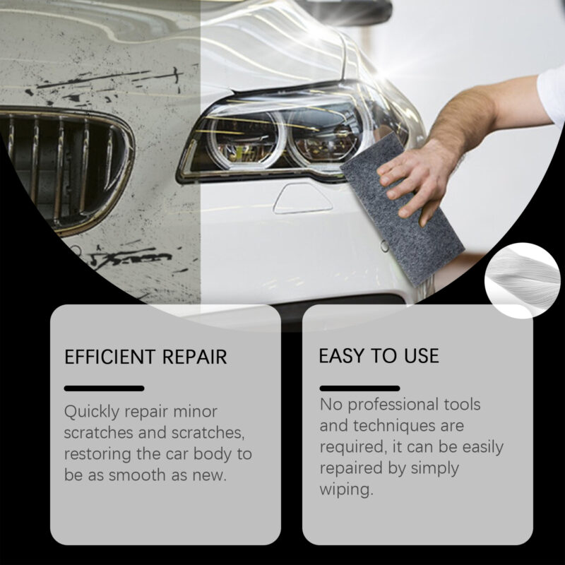 Fast-Acting Car Scratch Repair Cloth – Surface-Safe Auto Scratch Cleaner, Multi-Purpose - Image 3