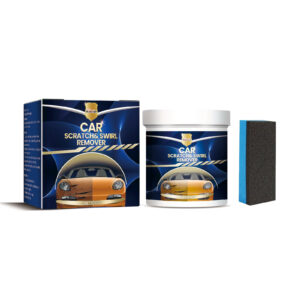 Fast-acting car scratch repair cream for quick paint refinish and polishing