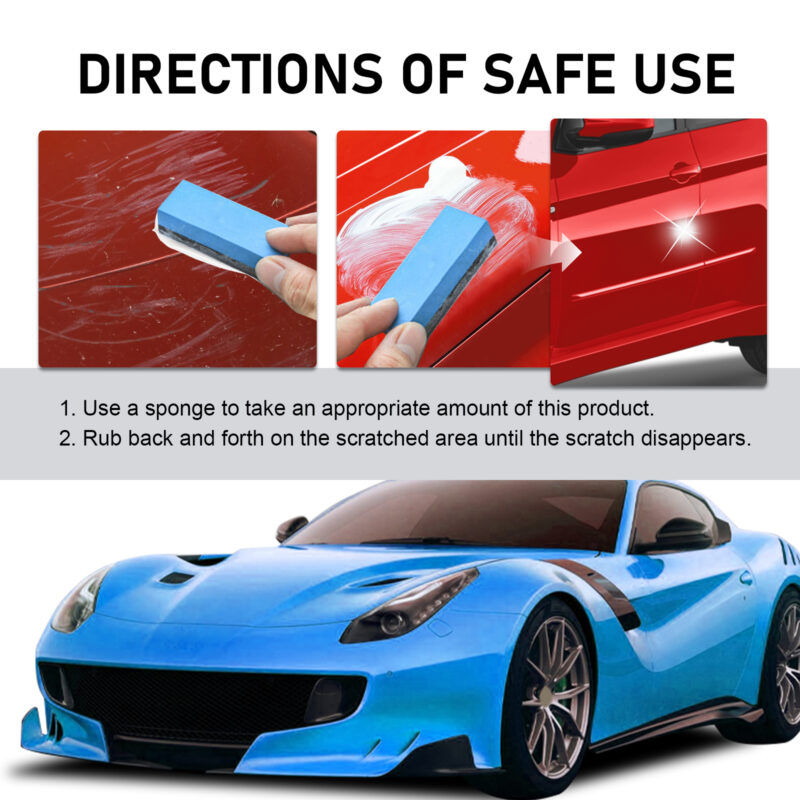 Fast-Acting Car Scratch Repair Polish: Surface-Safe Wax for Paint Maintenance - Image 6