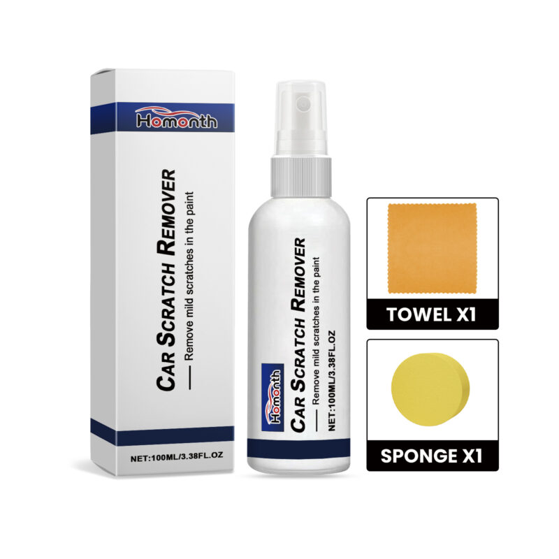 Fast-acting car scratch repair spray for quick paint restoration