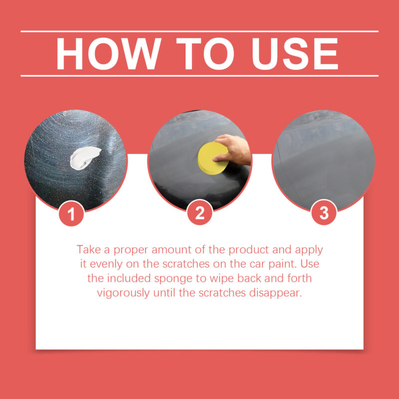 Fast-Acting Car Scratch Repair Wax: Surface-Safe Polishing for Paint Restoration - Image 6