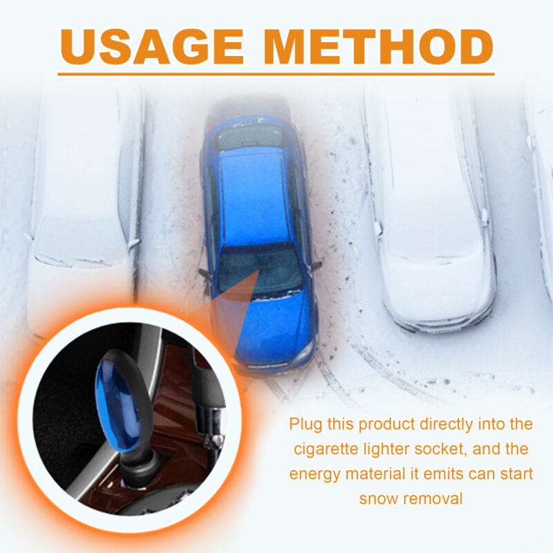Fast-Acting Car Snow Remover & Defroster – Portable Safe Deicer for Ice Removal - Image 6