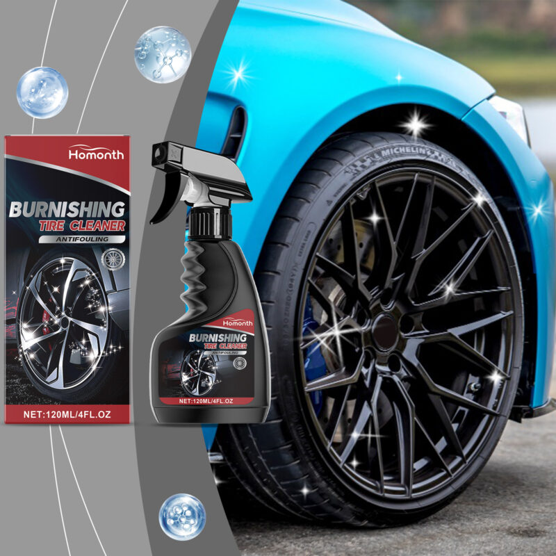 Fast-Acting Car Tire Cleaner Spray – Wheel Shine, Protective Formula, Surface-Safe - Image 2