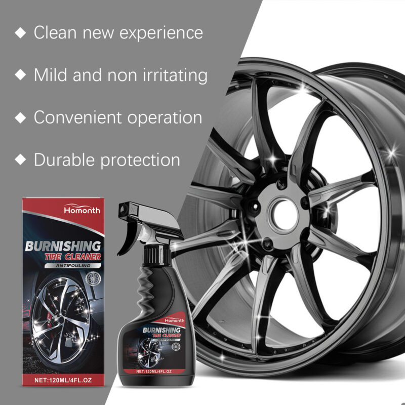 Fast-Acting Car Tire Cleaner Spray – Wheel Shine, Protective Formula, Surface-Safe - Image 4