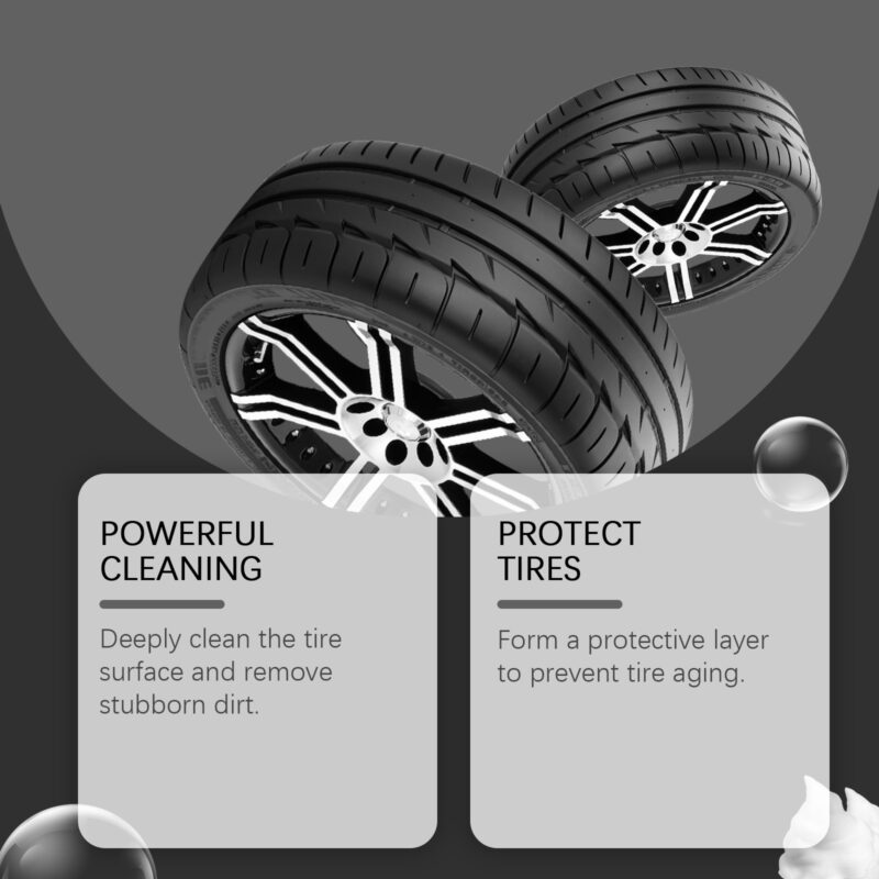 Fast-Acting Car Tire Foam Cleaner – Deep Decontamination, Protective Formula - Image 4
