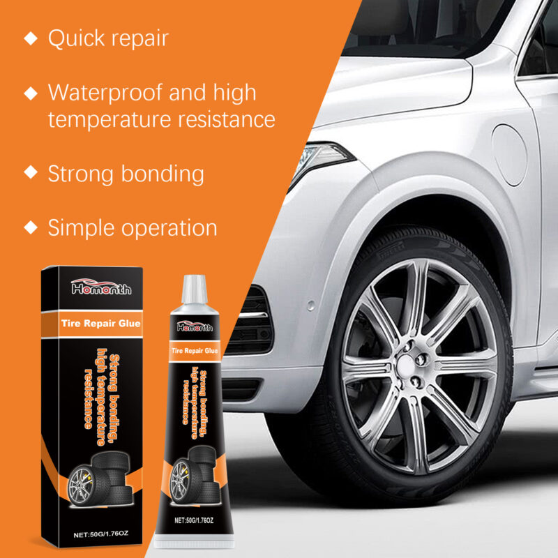 Fast-Acting Car Tire Repair Adhesive: Fix Cracks & Scratches Safely - Image 4