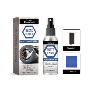 Fast-acting car tire rust remover spray for effective wheel cleaning
