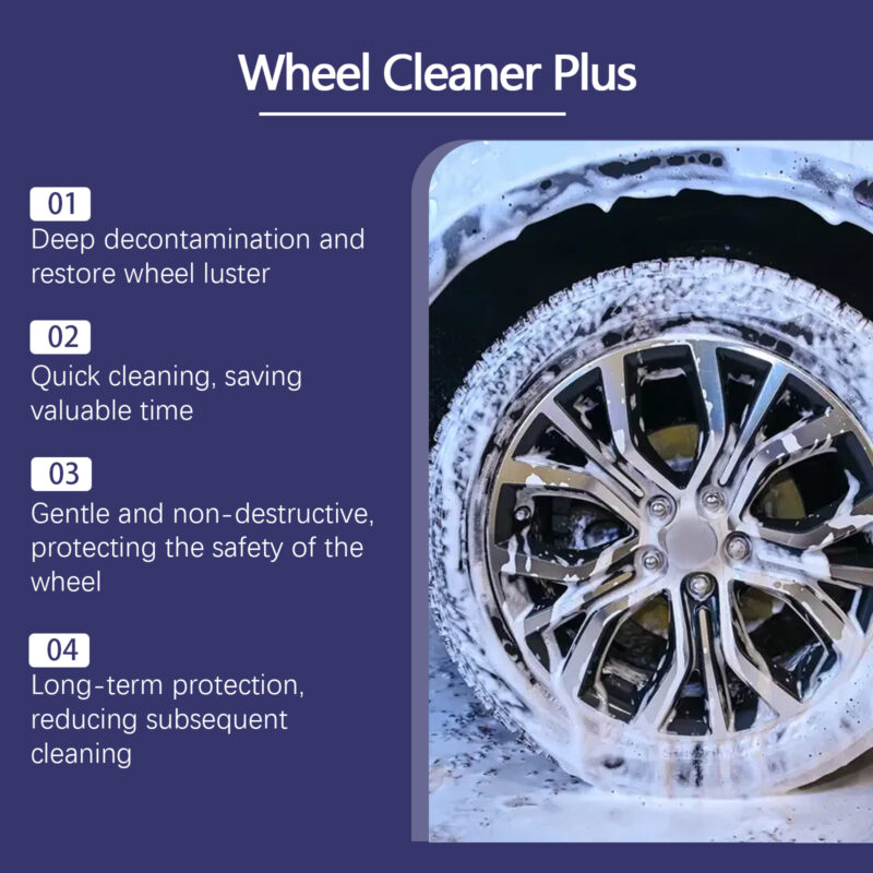 Fast-Acting Car Wheel Cleaner: Rust Removal, Hub Stain Cleaner (Multi-Purpose, Surface-Safe) - Image 3