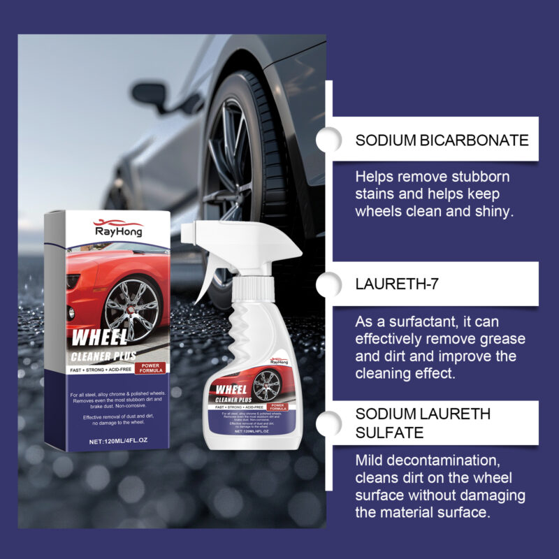 Fast-Acting Car Wheel Cleaner: Rust Removal, Hub Stain Cleaner (Multi-Purpose, Surface-Safe) - Image 4