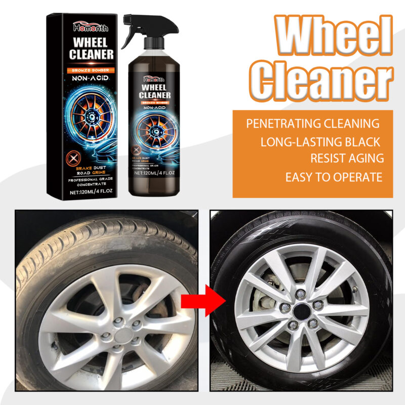 Fast-Acting Car Wheel Cleaner – Surface-Safe, Protective Tire Polish & Maintenance Kit - Image 2