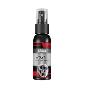 Fast-acting car wheel rust remover for quick rust removal