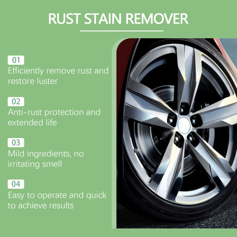 Fast-Acting Car Wheel Rust Remover & Cleaner – Safe, Multi-Purpose Protective Formula - Image 4