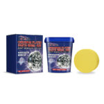 Fast-acting safe car wheel rust remover and polish for quick cleaning