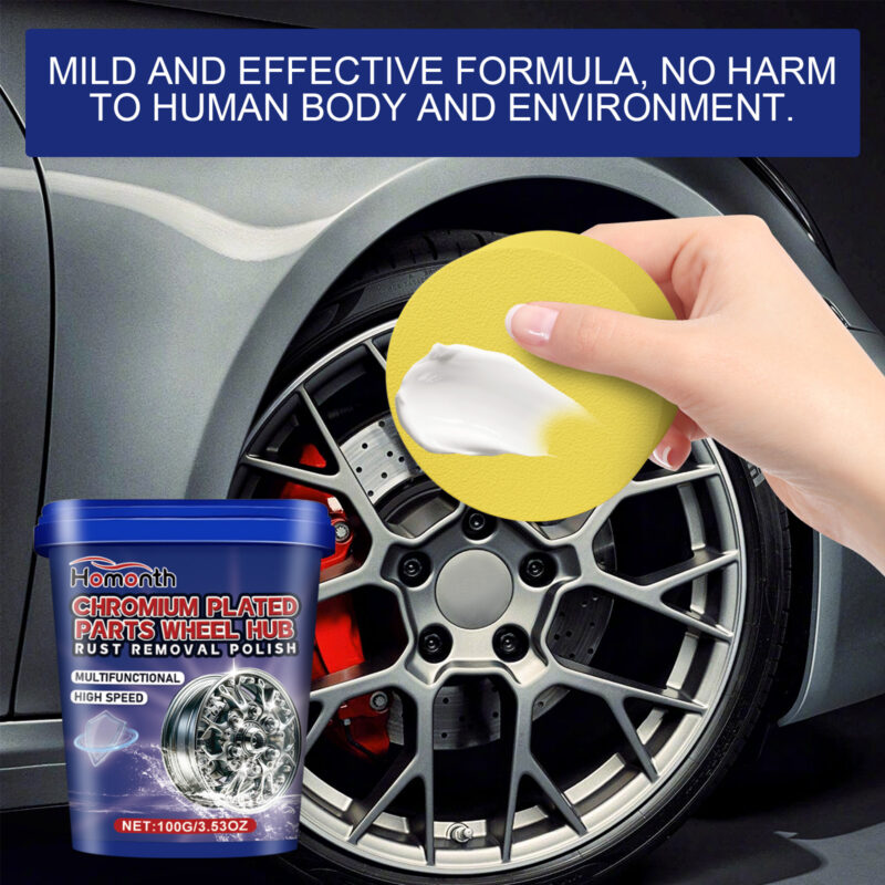 Fast-Acting Car Wheel Rust Remover & Polish – Safe, Multi-Purpose Hub Cleaner - Image 4
