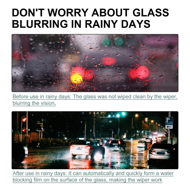 Fast-Acting Car Windshield Anti-Fog Hydrophobic Spray – Rearview Mirror Cleaner, Surface-Safe - Image 3