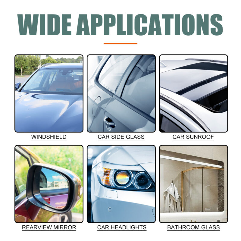 Fast-Acting Car Windshield Anti-Fog Hydrophobic Spray – Rearview Mirror Cleaner, Surface-Safe - Image 4