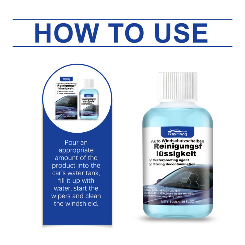 Fast-Acting Car Windshield Cleaner – Decontamination & Anti-Fog Washer Liquid - Image 6