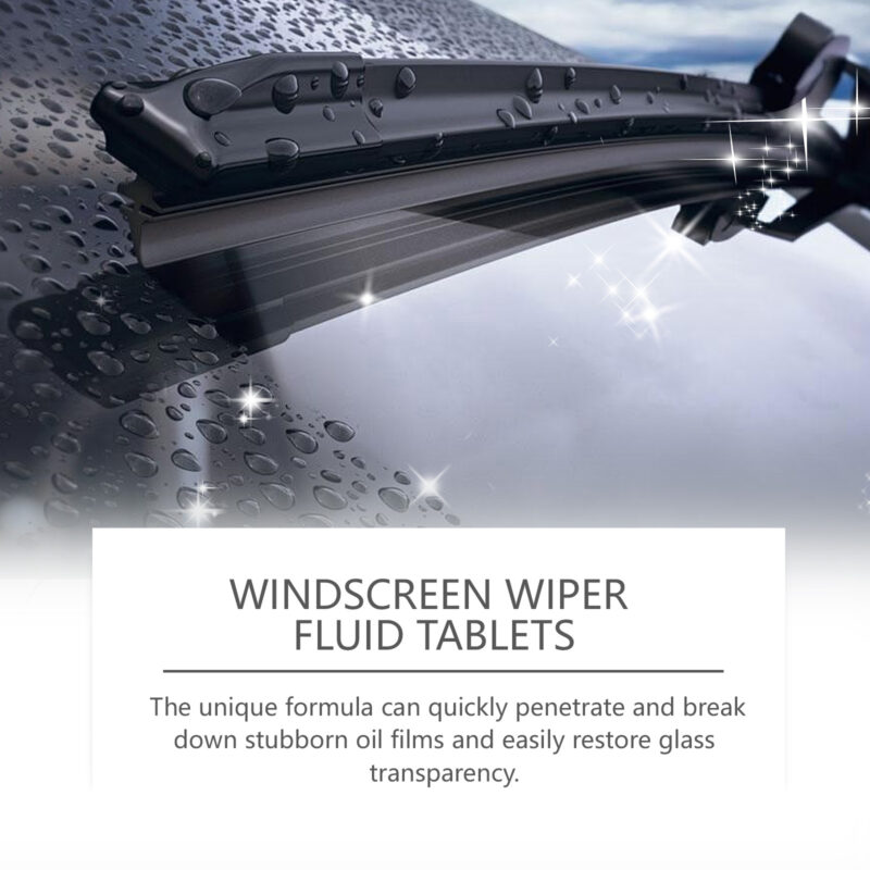 Fast-Acting Car Windshield Cleaner: Effervescent Tablets Remove Stains & Oil Film - Image 4