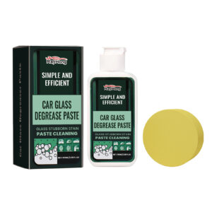 Fast-acting car windshield cleaner for quick glass decontamination