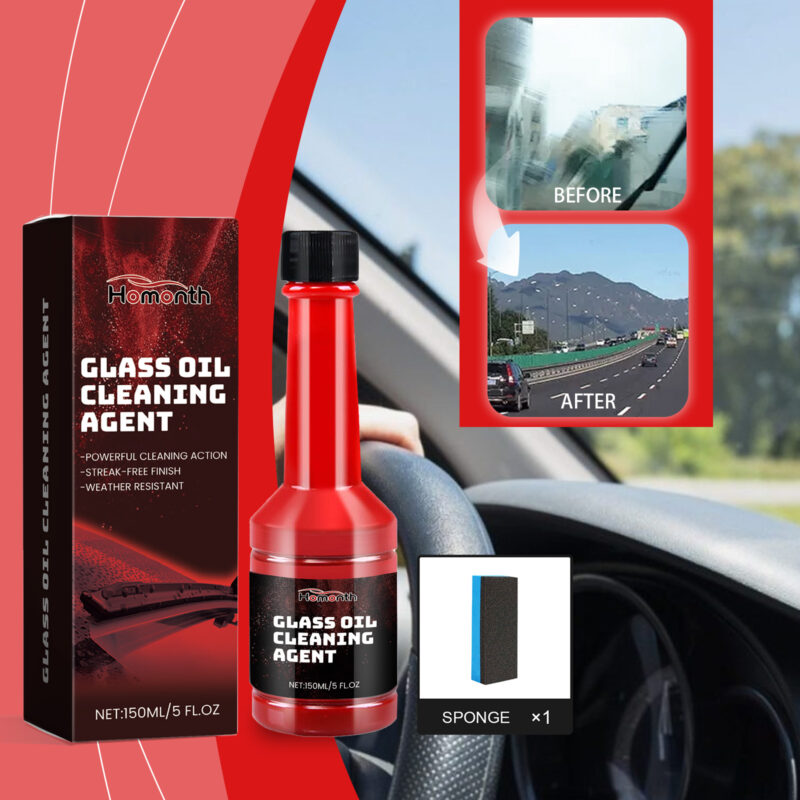 Fast-Acting Car Windshield Cleaner: Oil Film Remover, Surface-Safe Glass Decontamination - Image 2