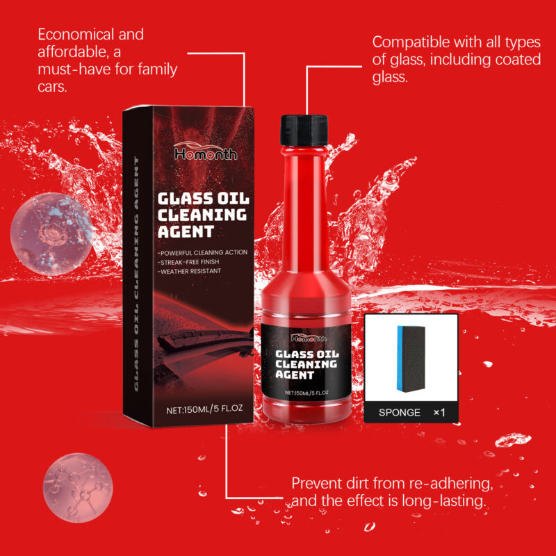 Fast-Acting Car Windshield Cleaner: Oil Film Remover, Surface-Safe Glass Decontamination - Image 4