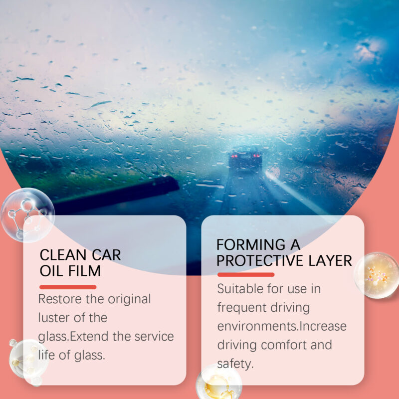Fast-Acting Car Windshield Cleaner & Oil Film Remover – Surface-Safe Glass Coating - Image 4