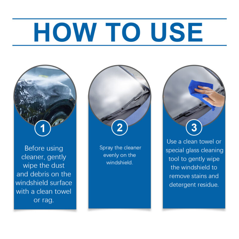 Fast-Acting Car Windshield Cleaner – Oil Film Remover, Surface-Safe Glass Care - Image 6