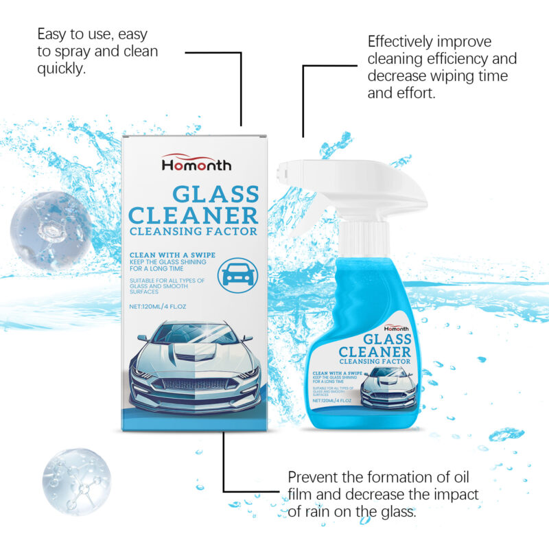 Fast-Acting Car Windshield Cleaner – Oil Film Remover, Surface-Safe Glass Care - Image 3