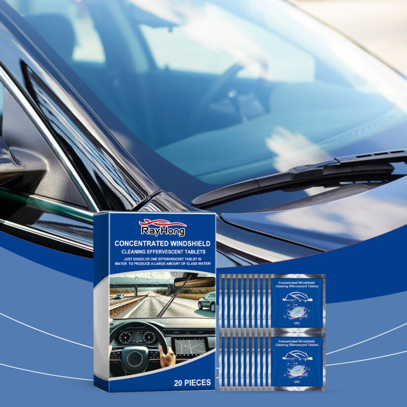 Fast-Acting Car Windshield Cleaner Tablet – Water Stain Remover, Waterproof Effervescent - Image 2