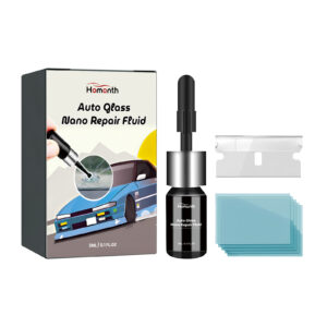 Fast-acting car windshield crack repair fluid for quick glass fixes