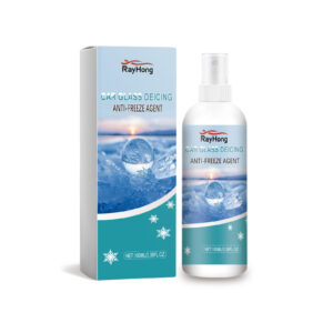 Fast-acting car windshield deicer with antifreeze formula for quick ice removal