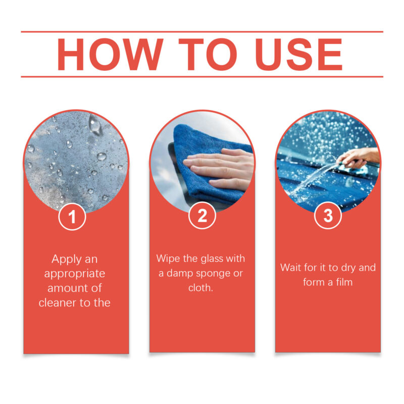Fast-Acting Car Windshield Oil Film Cleaner – Safe Glass Cleaner, Clear Vision - Image 6