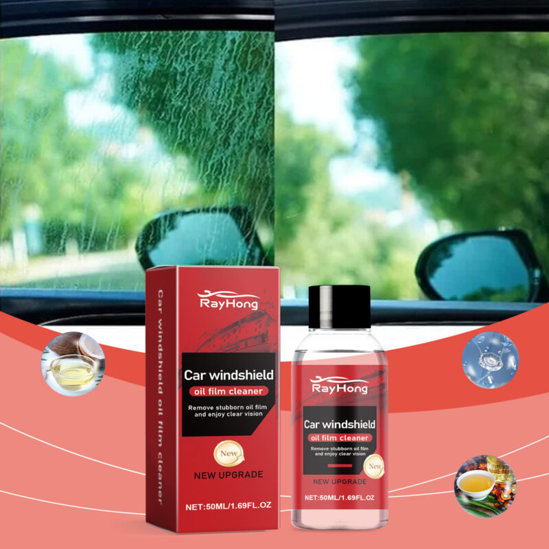 Fast-Acting Car Windshield Oil Film Cleaner – Safe Glass Cleaner, Clear Vision - Image 2