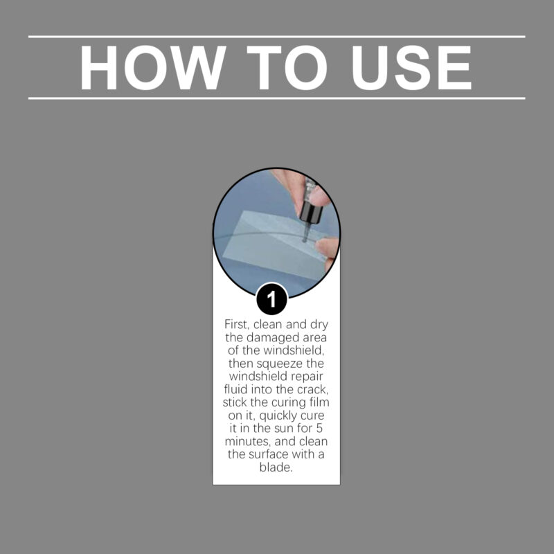 Fast-Acting Car Windshield Repair Kit: Crack Scratch Fix, Surface-Safe Formula - Image 6