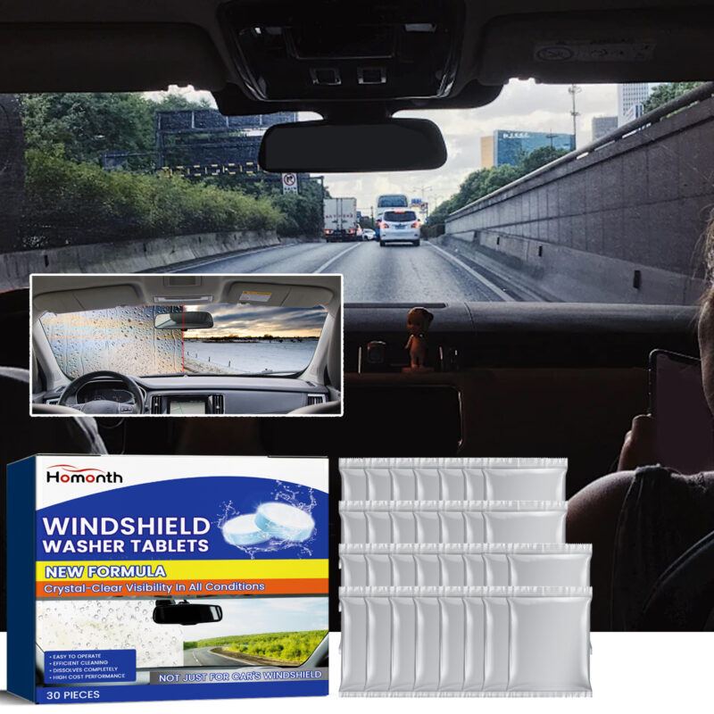 Fast-Acting Car Windshield Washer Tablets | Multi-Functional, Safe Glass Cleaner - Image 2
