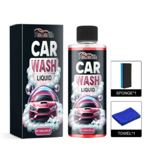 Fast-acting multi-purpose car wash liquid safe for paint cleaning