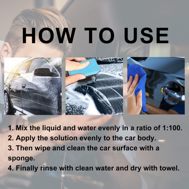 Fast-Acting Multi-Purpose Car Wash Liquid – Safe Paint Cleaner, Protective Formula - Image 5