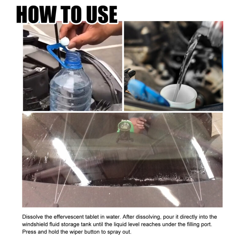 Fast-Acting Multifunctional Car Windshield Cleaner – Decontamination, Fog Removal, Surface-Safe - Image 6