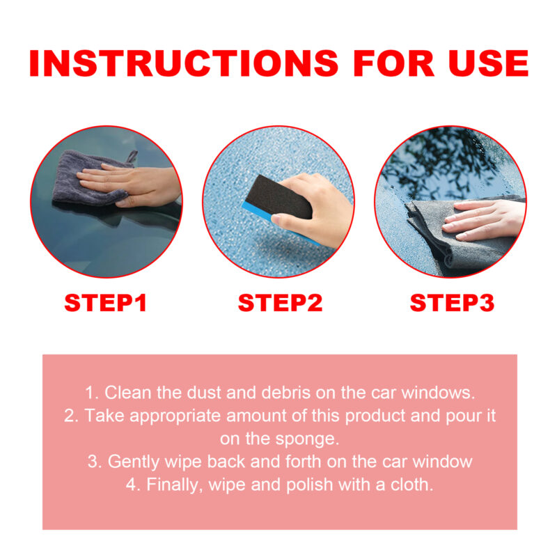 Fast-Acting Rainproof Windshield Coating – Car Glass Cleaner, Protective Formula - Image 6