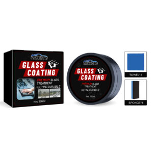 Fast-acting rainproof windshield coating for clear car glass protection